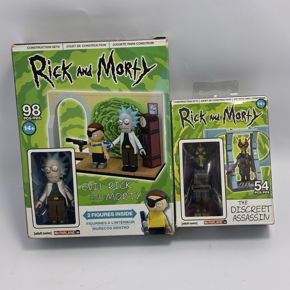 NEW Rick & Morty Construction Set Lot of 2 Collection